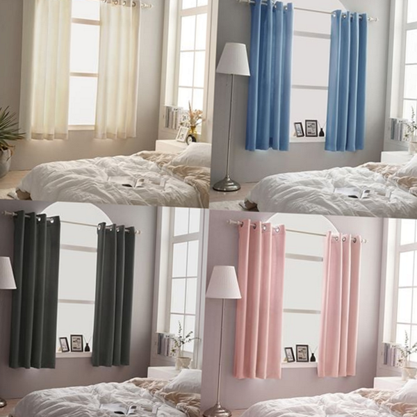 고밀도 아일렛 암막 커튼 방한 3중직 암막 커튼 단열 침실