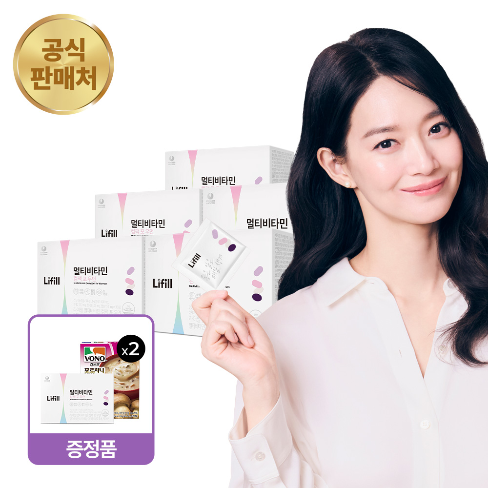 멀티비타민 컴팩 포 우먼 종합비타민 올인원 초소형 영양제 30포, 5개 - 상품 이미지