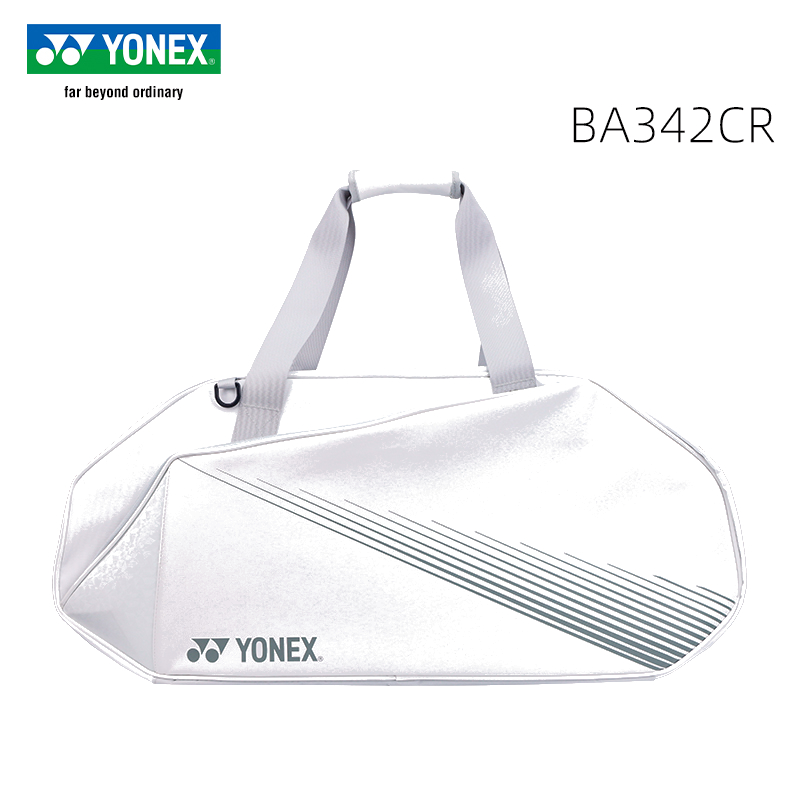 요넥스 YONEX BA342CR 배드민턴 테니스 대용량 보스턴백 토트백 숄더백 가방 화이트 블랙 - 상세 이미지 2