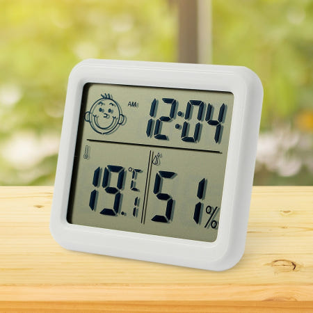제이씨협력사 디지털 온습도계 육아템 미니 심플형 가정용 날짜