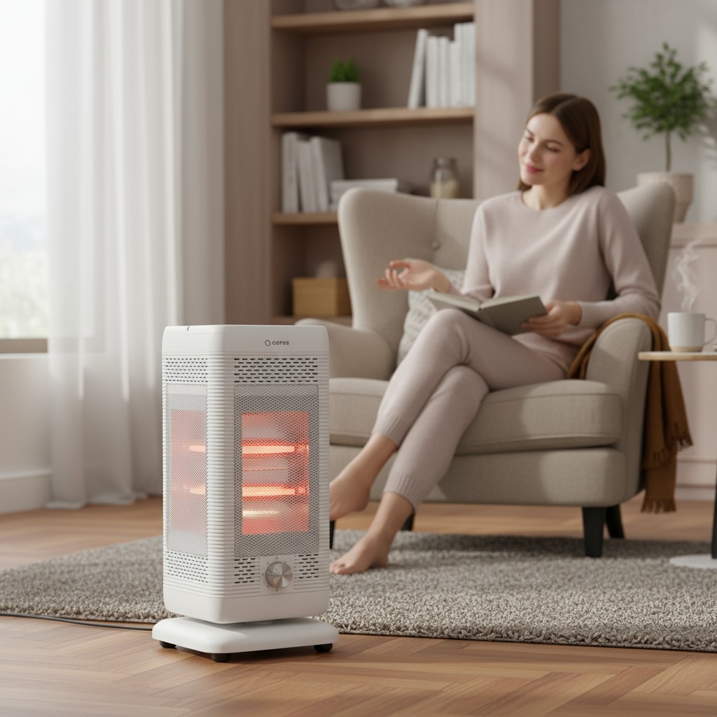 캐로스 오방난로 전기히터 가정용 업소용 사무실 매장 난방기 오면 5방 사방 오방향