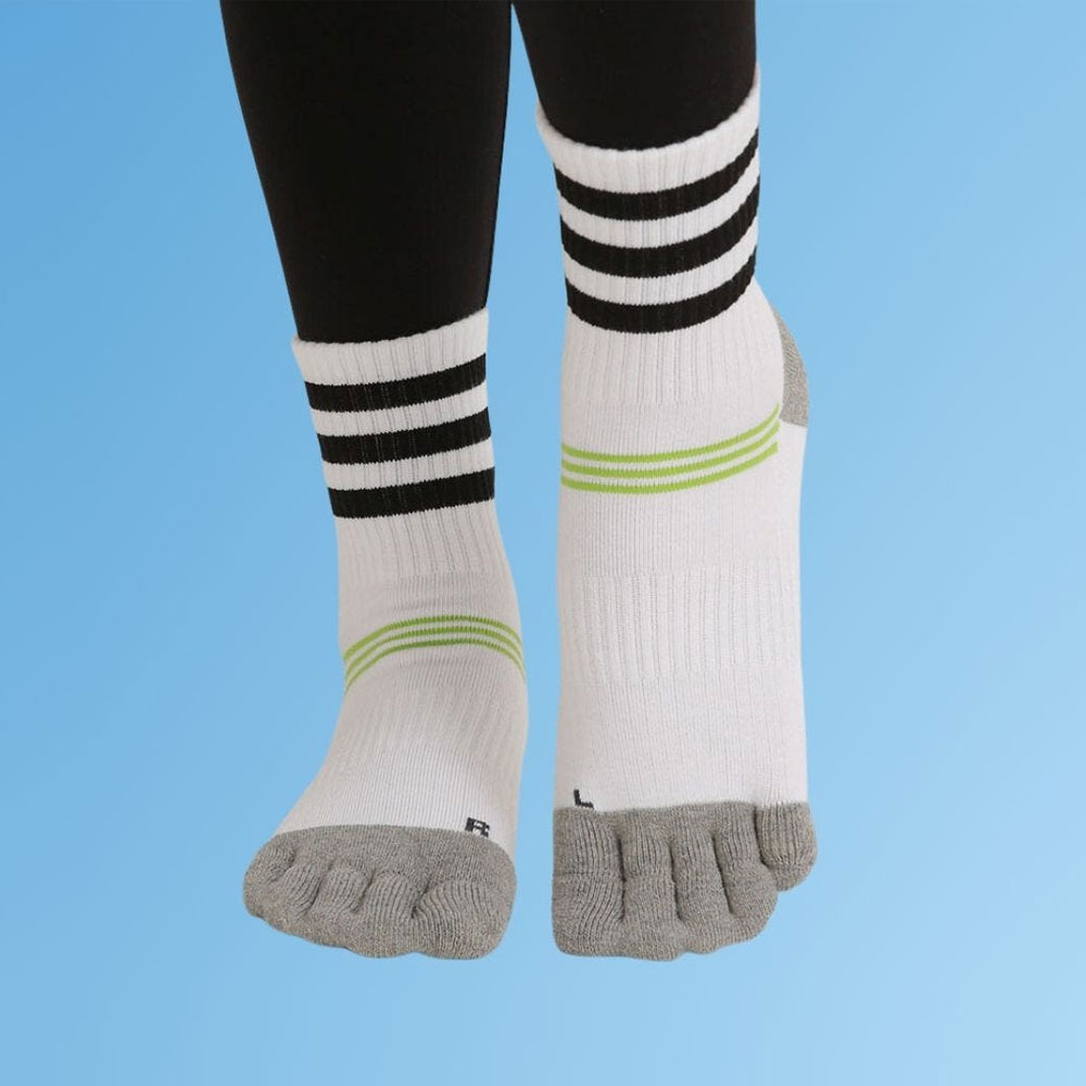 기능성 무봉제 발가락양말 쿠션 마라톤 스포츠 발바닥 두꺼운 남성 중목 장목 크루양말 제품 이미지