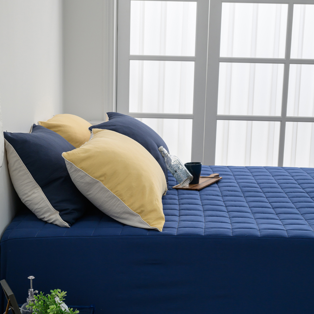 40수 순면 올인원 누빔 매트리스커버 SS 슈퍼싱글 알러지케어 침대커버 일체형 침대시트 보