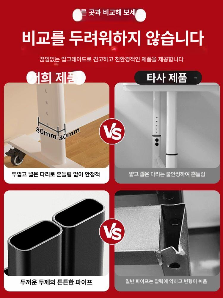 침대위책상 이동식 노트북테이블 원룸 기숙사 보조책상 - 상세 이미지 2