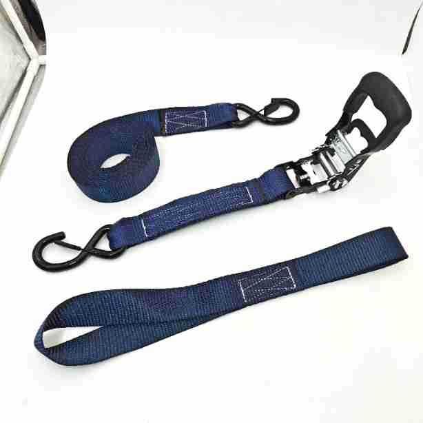 보트 라쳇 래칫 스트랩 소프트 패딩 핸들 S 후크 텐셔너 8250-1202-1 5cmx1.2m - 상세 이미지 3