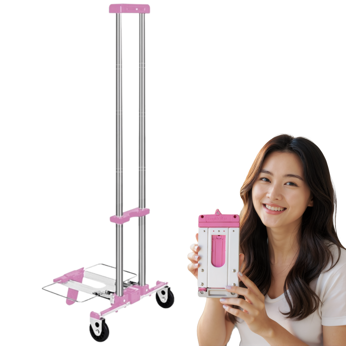 1kg 초경량 휴대용 접이식 쇼핑카트 우리왔다 miniBOXer 핸드카트 캐리어 트롤리