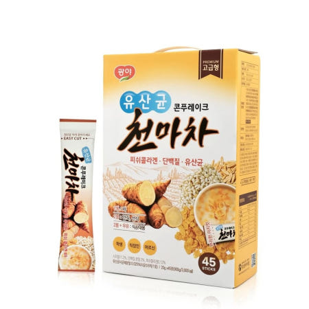 콘플레이크 광야식품 유산균 콘푸레이크 천마차 간식 (20gx45포)