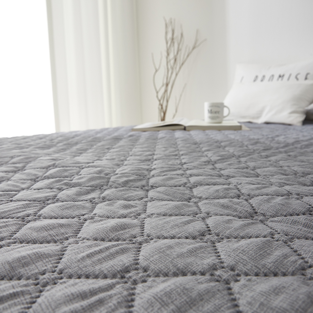 온휴 침대 전기요매트 캠핑전기요 탄소전기요 카본 초극세사 싱글, 100X180cm, 연그레이