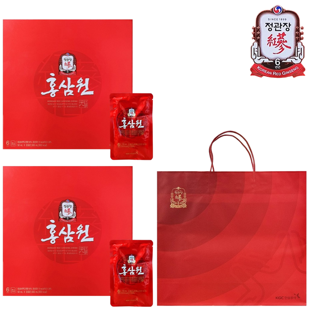 정관장 홍삼원 50ml 30포 2박스 홍삼 진액 부모님 어르신 명절 감사 인사 선물 세트 - 상품 이미지