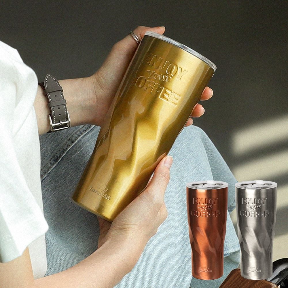 진공 텀블러 뚜껑컵 결로없는 사무실 보온보냉 테이크아웃 스텐 컵 3컬러700ml - 상세 이미지 2