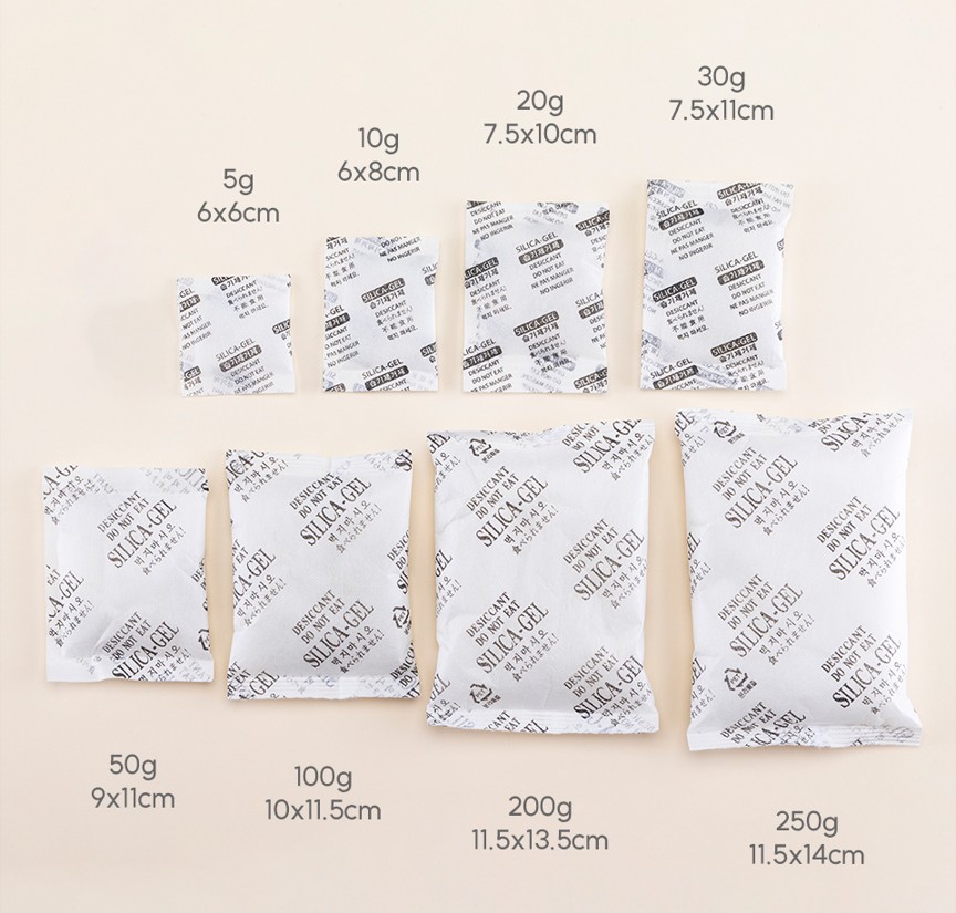[의류/침구/신발/다목적 보관용] 부직포 실리카겔제습제 50 50g, 30개 - 상세 이미지 3