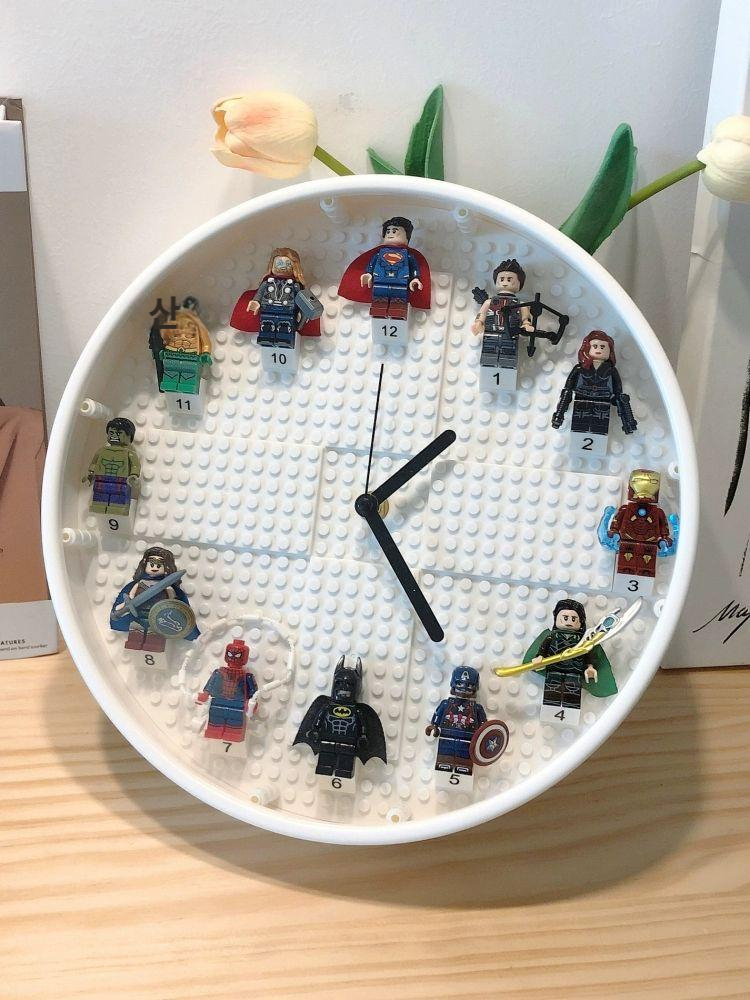 무소음 어린이 방 DIY 창의적 캐릭터 생일 선물 옐로우 화이트 마블 8 인치 - 상세 이미지 3