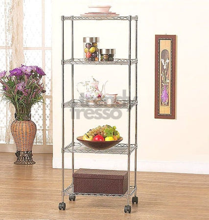 [트렌디프레소협력사]데이슬롯 메탈랙 5단450 다용도선반 진열대 고릴라랙