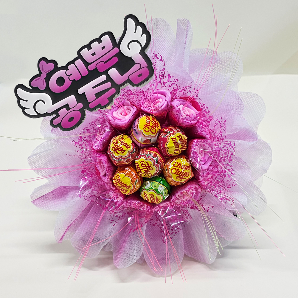 사탕꽃다발 부케 졸업식 입학식 산리오 인형꽃다발 발표회 어린이집 재롱잔치 제품 이미지