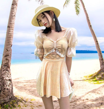 [트렌디프레소협력사]데이슬롯 비키니 치마수영복 호캉스 휴양지 래시가드 워터파크