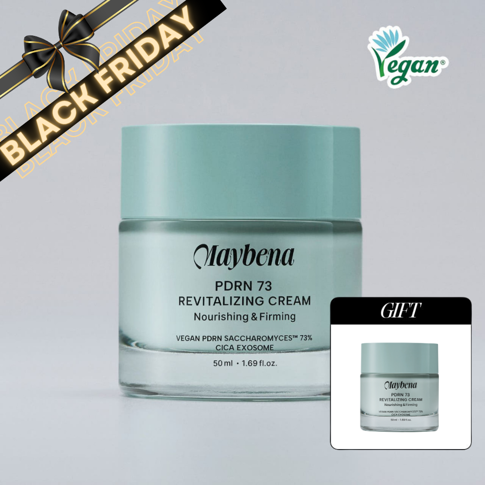 ★블프할인★[1+1] 메이베나 PDRN73 리바이탈라이징 크림 50ml 비건 PDRN 73% 시카엑소좀 함유 - 상품 이미지
