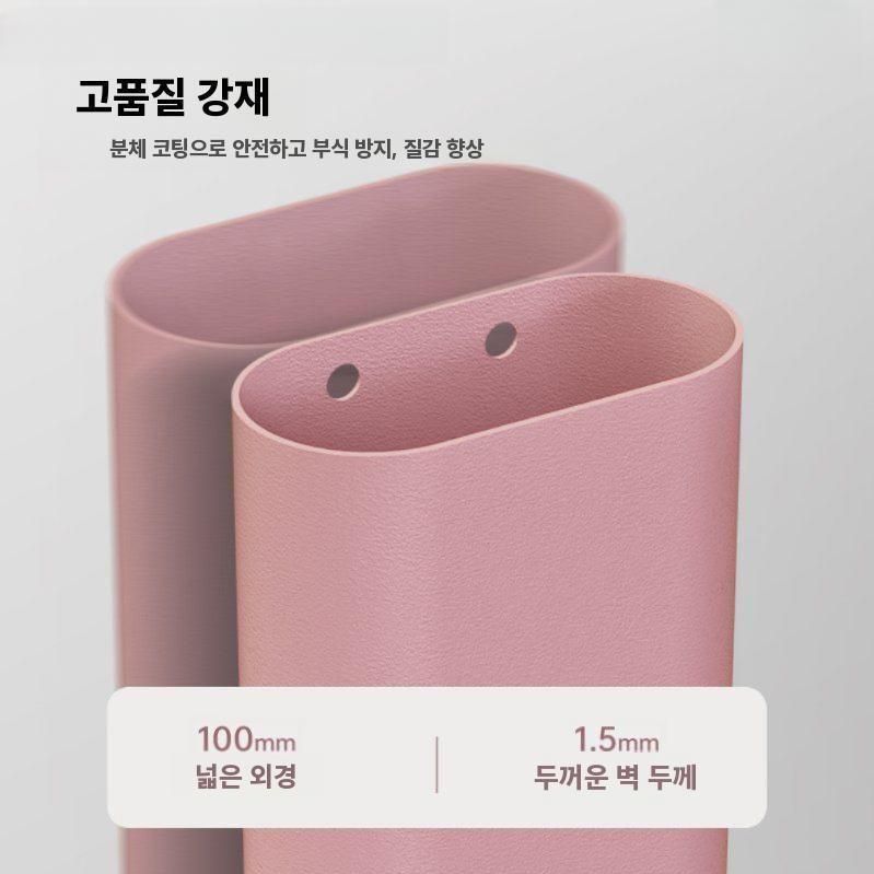 TV스탠드 이동식 대형 모니터 거치대 핑크 32-85인치높이조절가능 - 상세 이미지 4