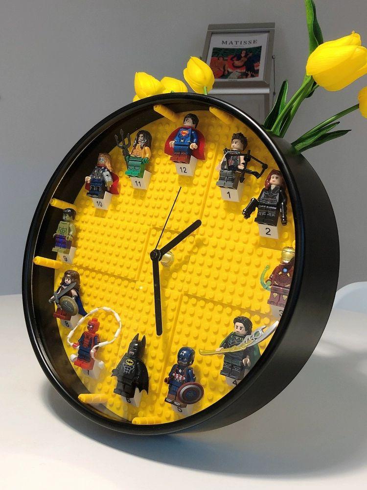 무소음 어린이 방 DIY 창의적 캐릭터 생일 선물 옐로우 화이트 마블 8 인치 - 메인 이미지