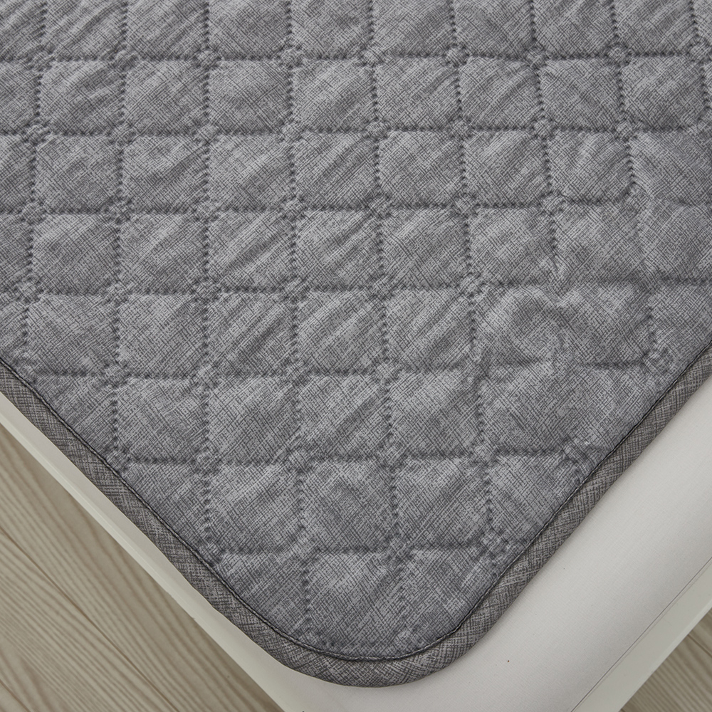 온휴 침대 전기요매트 캠핑전기요 탄소전기요 카본 초극세사 싱글, 100X180cm, 연그레이