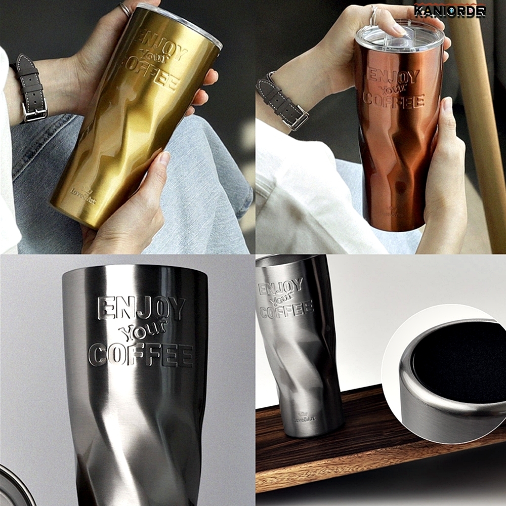 진공 텀블러 뚜껑컵 결로없는 사무실 보온보냉 테이크아웃 스텐 컵 3컬러700ml - 상품 이미지