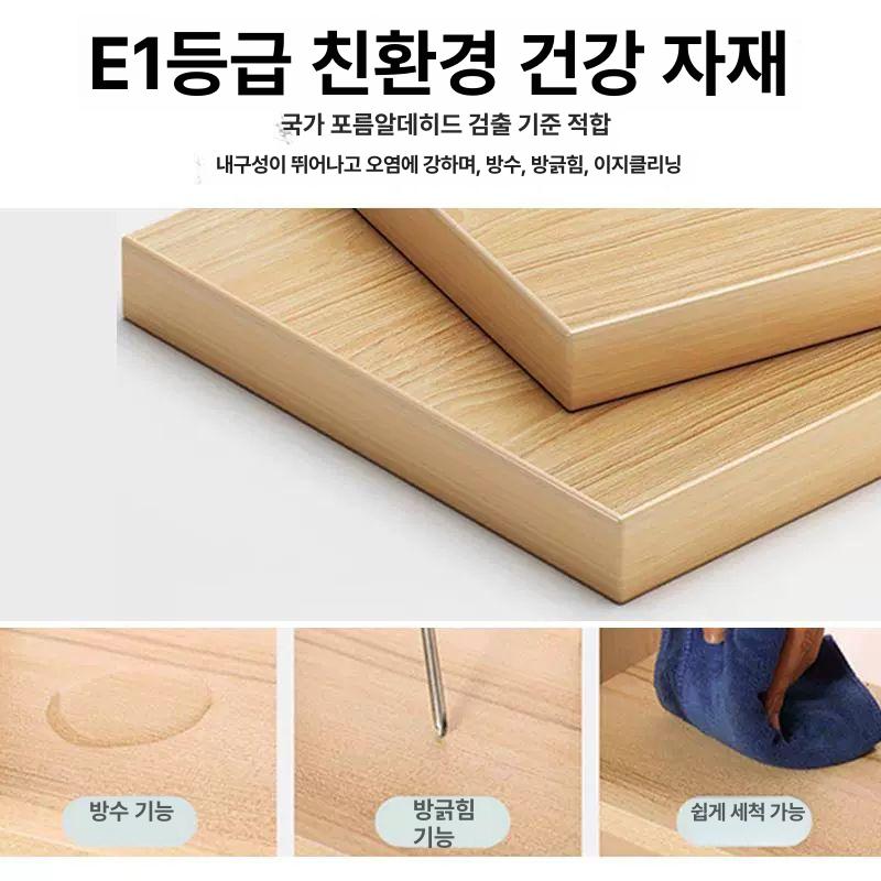 밥솥선반 이동식 렌지대 주방수납장 전자레인지 정리선반 원목 2단 - 상세 이미지 3