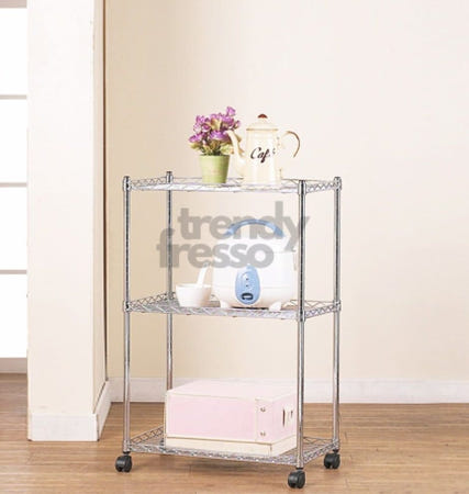 [트렌디프레소협력사]데이슬롯 메탈랙 3단600 엔틱선반 수납선반 고릴라랙