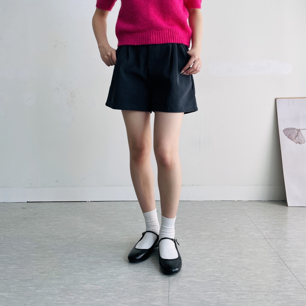 코듀로이반바지 골덴반바지 핀턱 뒷밴딩 가을 겨울 팬츠 - 상세 이미지 3