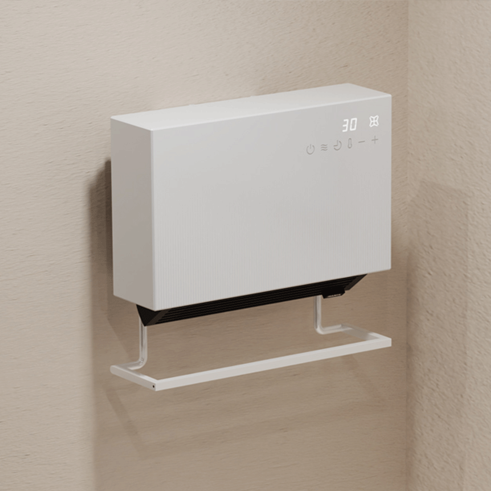 한일 욕실 화장실 미니 온풍기 가정용 벽걸이 무타공 난방기 히터 롱레인지 26년 신제품 제품 이미지