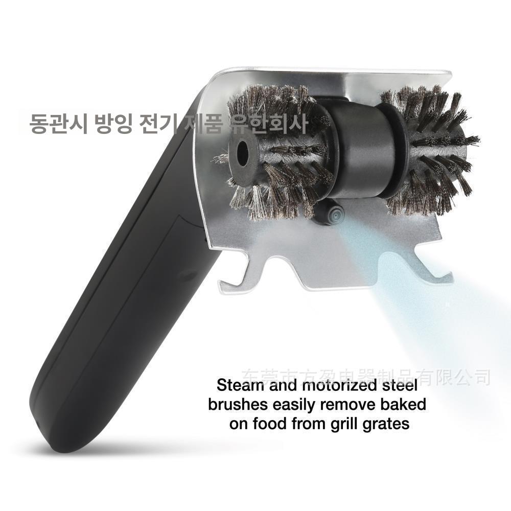 스테인 그릴 청소솔 바베큐 브 청소용 충전식 모델 3000mAh배터리포함 블랙 - 상세 이미지 5