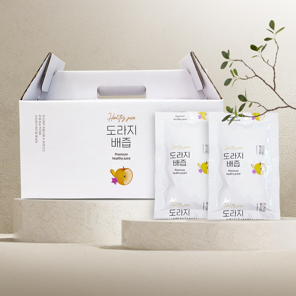 늘초담 도라지배즙 90ml 30포 배 도라지청 약도라지 진액 맥문동 수세미 생강 어른 아기 - 상품 이미지