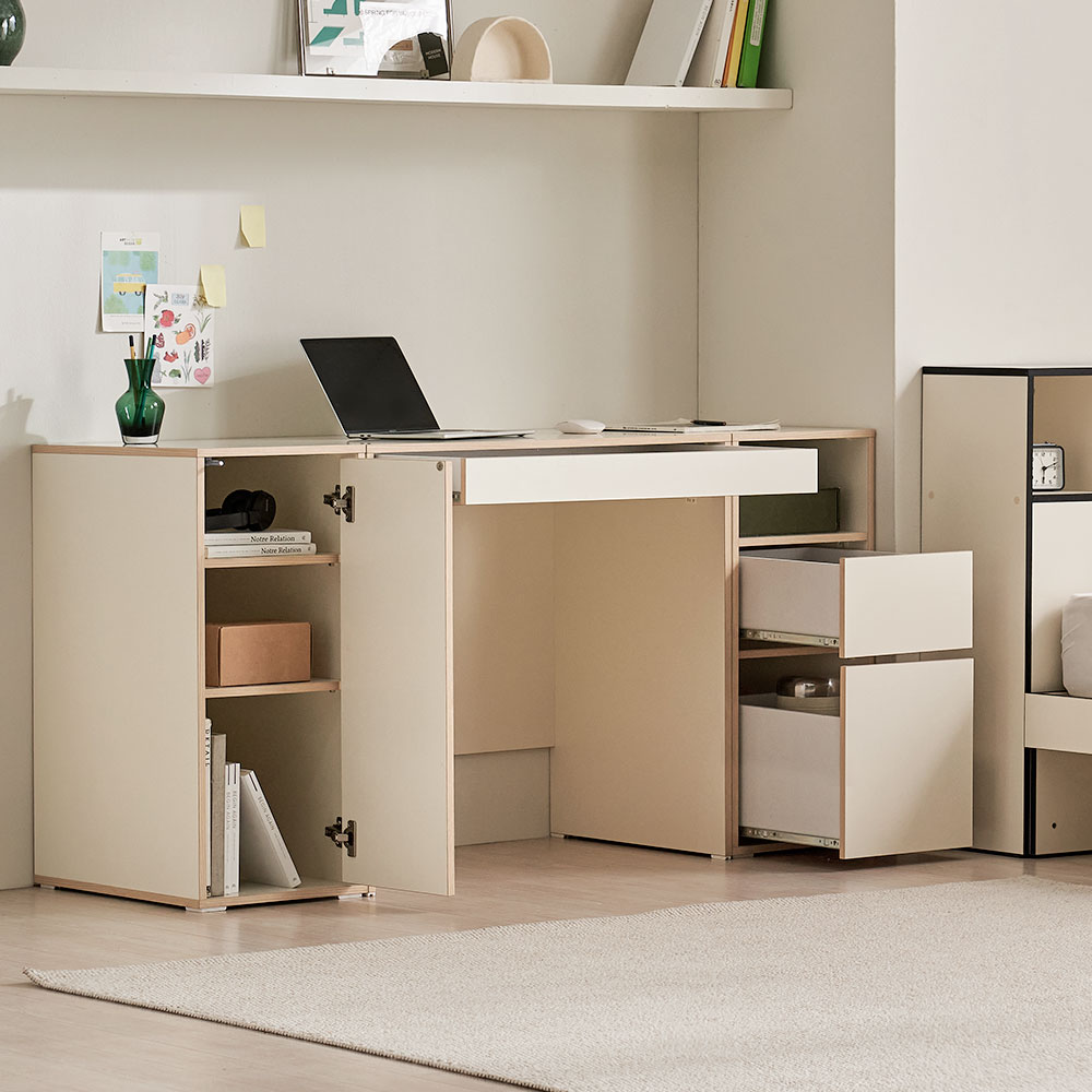 바스포르 뮤트 800 1인 일자형 컴퓨터 책상 미니 원룸 학생 서재 테이블