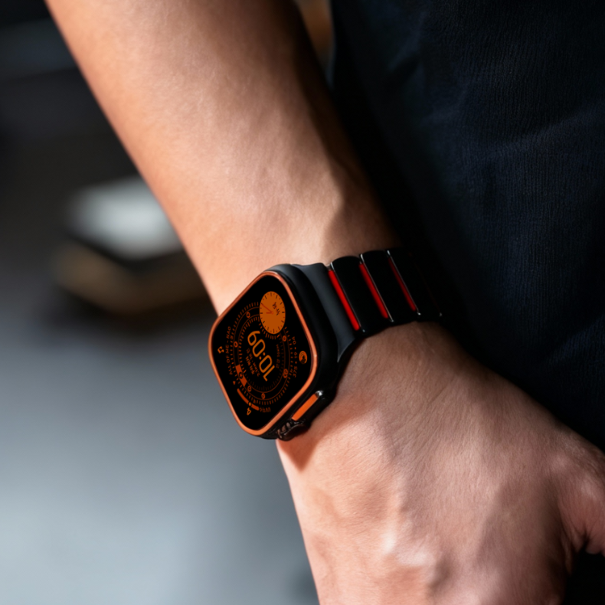 카본코리아 애플워치 메탈스트랩 링크브레이슬릿 울트라 2 3 티타늄 애차드밀 49mm