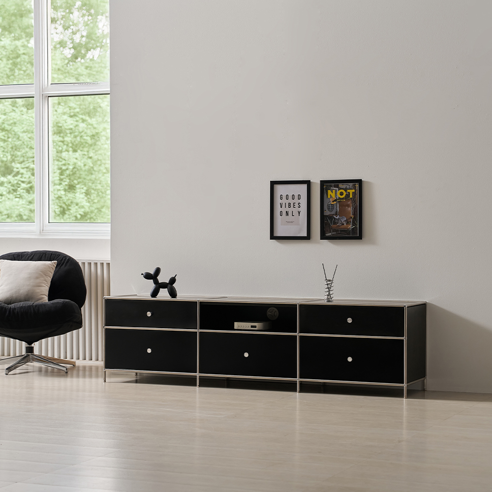 벨리에 블룸 미드센츄리거실장 모듈거실장 1800