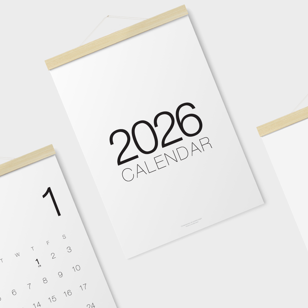 알루이 2026년 달력 우드달력 소형, 1개 이미지 8