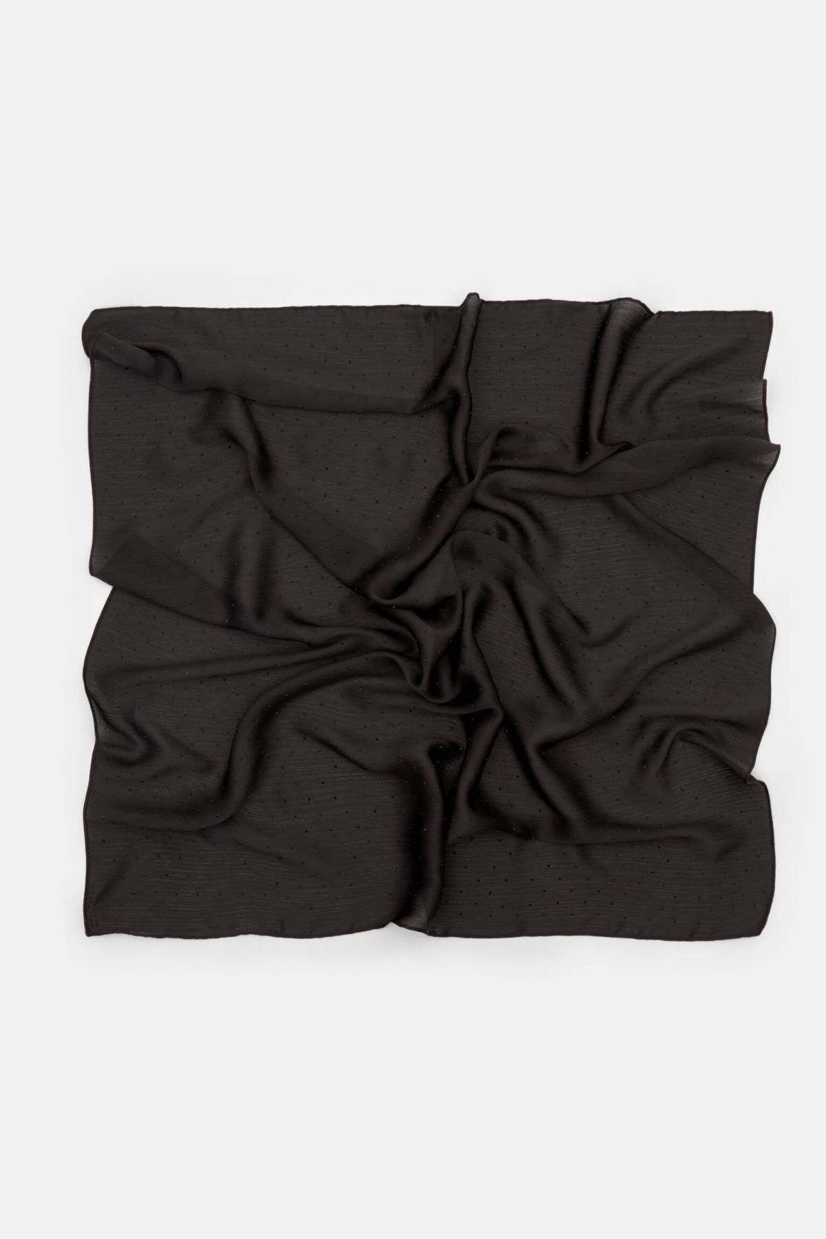 풀앤베어 라인스톤 블랙 쉬폰 스카프 7940/327 BLACK - 상세 이미지 3
