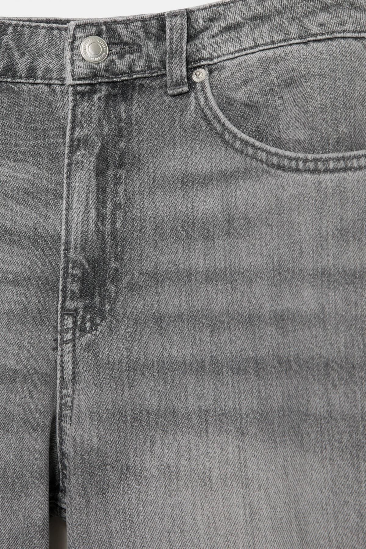 풀앤베어 하이웨이스트 와이드핏 데님 팬츠 7683/324 MEDIUM GREY 이미지 8