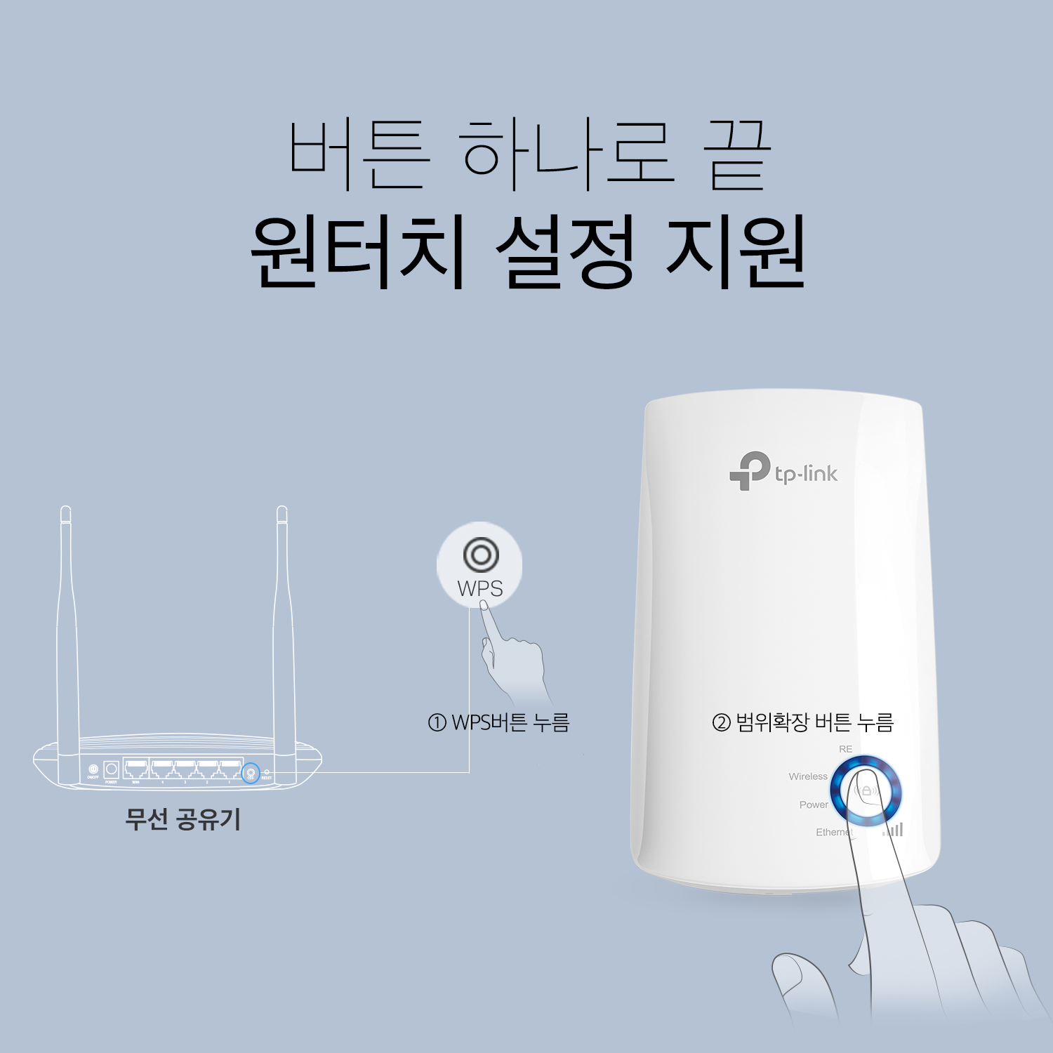 티피링크 TL-WA850RE 300Mbps 무선 와이파이 증폭기 확장기 이미지 4