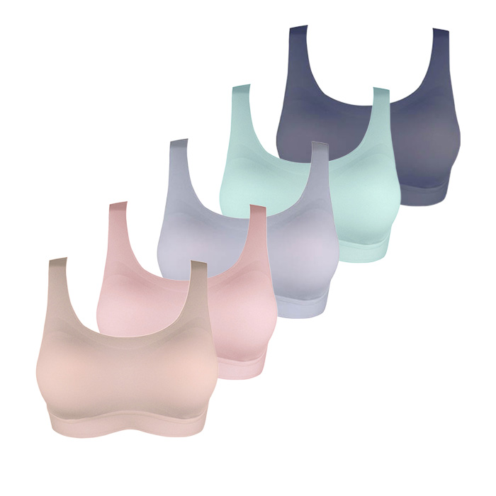 오오아 오리지널 팜레스트 노와이어 심리스 브라 5PACK - 상품 이미지