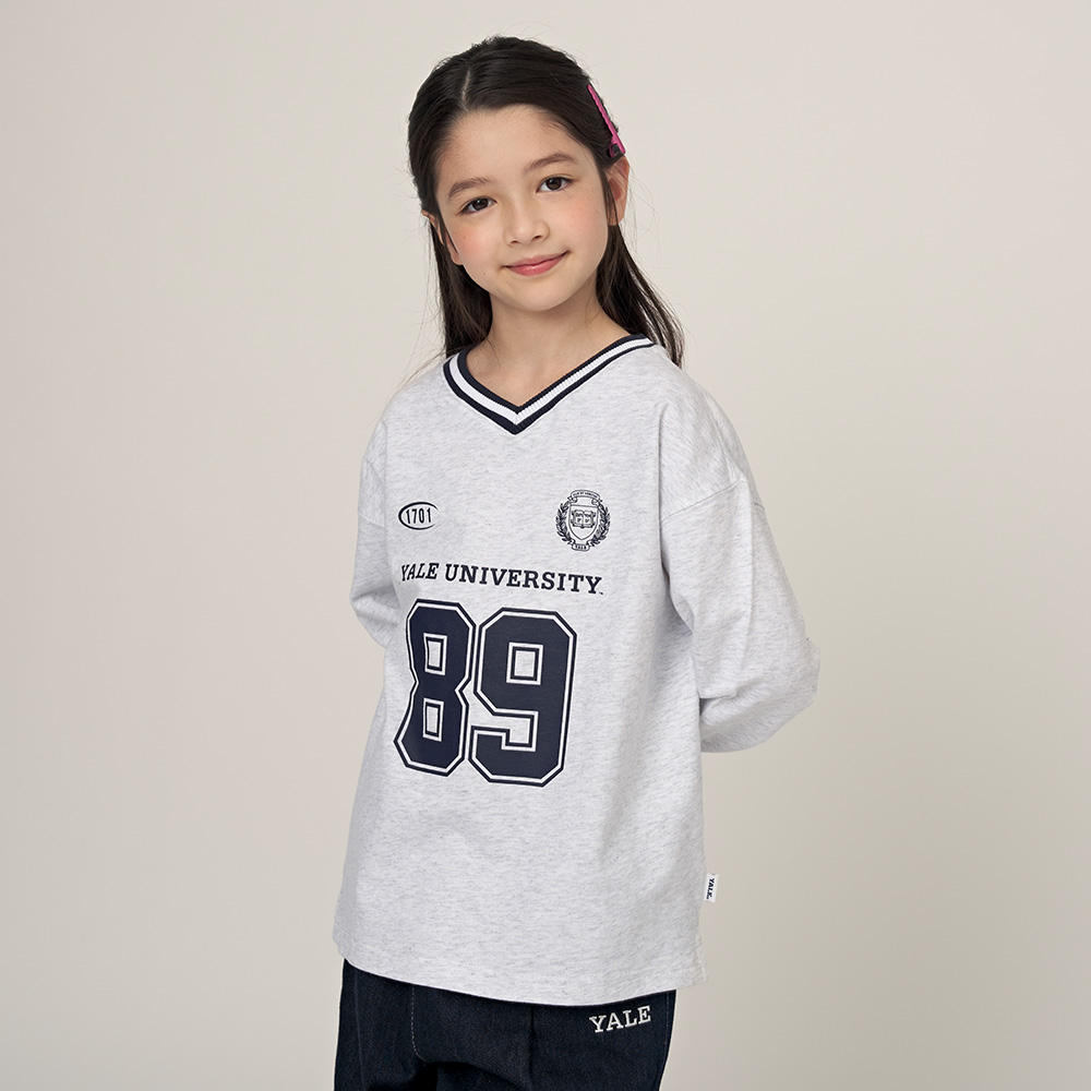 예일키즈 브이넥 넘버링 티셔츠 A5F002 - 상세 이미지 2