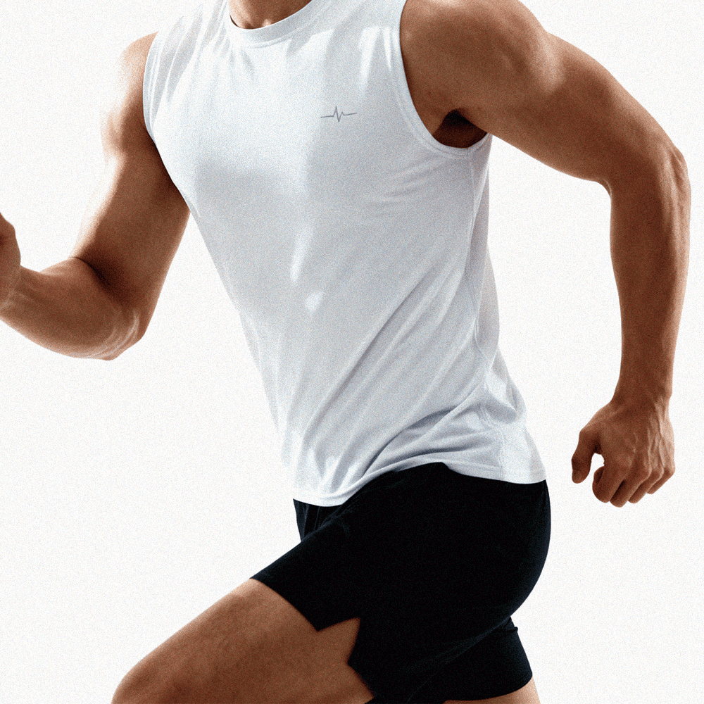 HNF 마라톤 러닝 싱글렛 헬스나시 남자 민소매 기능성 운동복 남녀공용 제품 이미지