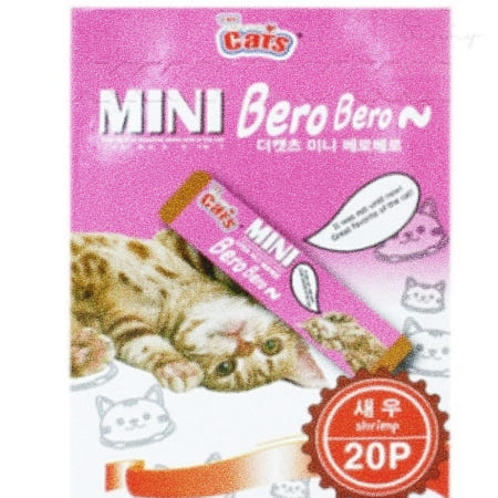 예정원 더캣츠 미니 베로베로 새우 20개입 반려묘용스낵 고양이 길양이 맛있는간식