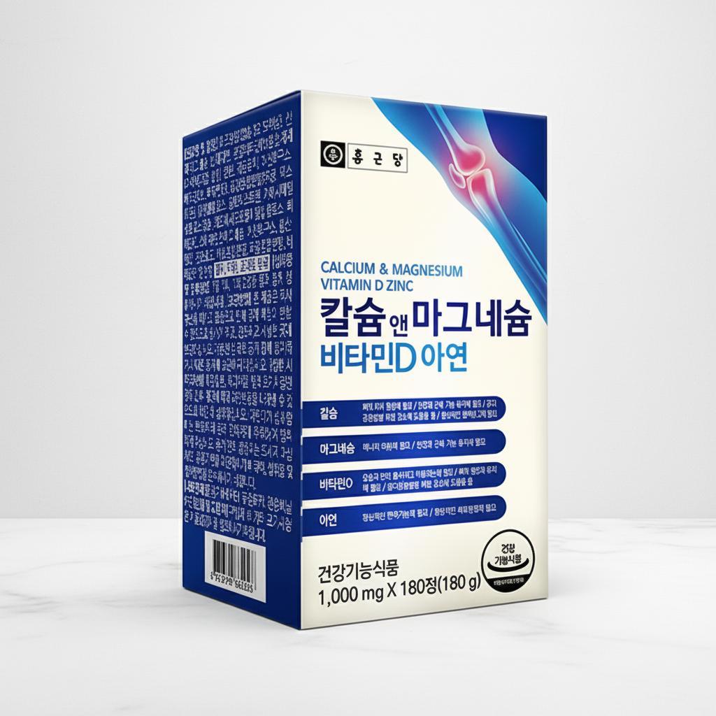 칼슘 앤 마그네슘 비타민D 아연180정 1개 - 메인 이미지