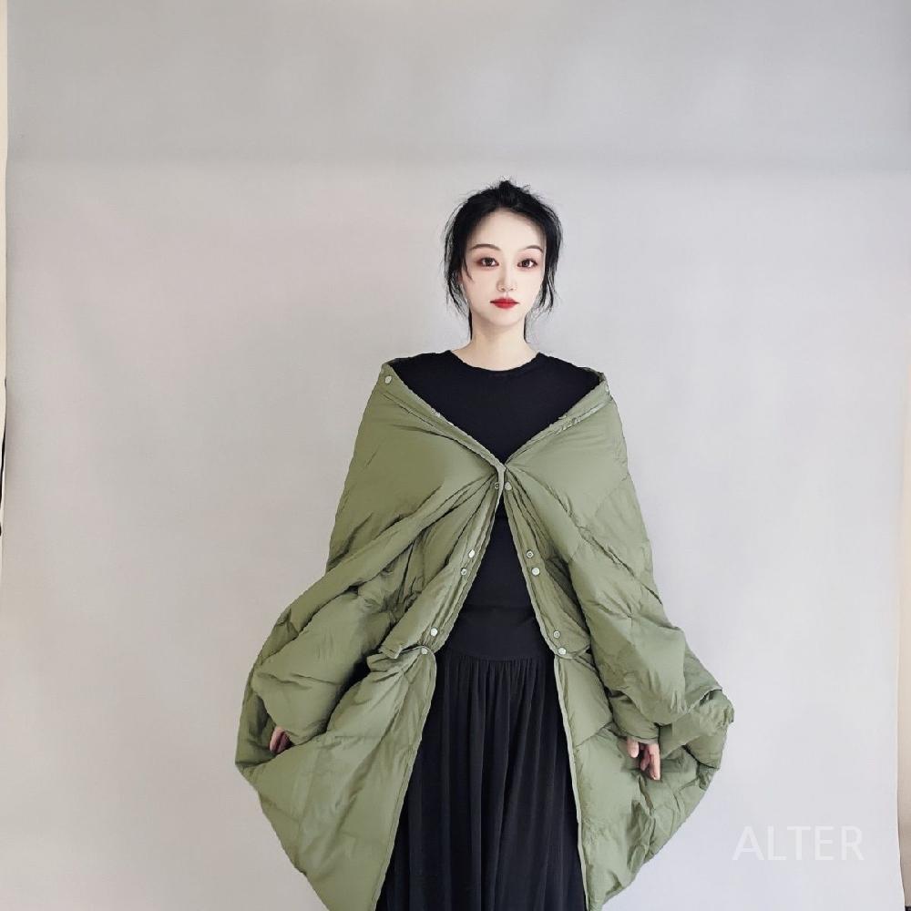 패딩담요 입는 담요 오리털 똑딱이 캠핑 경량 덕다운 블랙 95x140cm - 상세 이미지 2