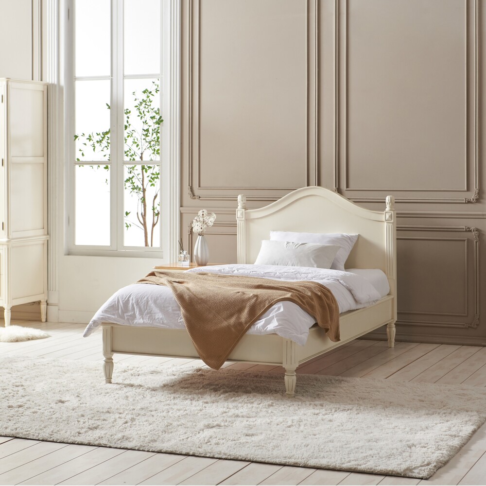 까사홈 헤이미 엔틱 아이보리 침대프레임 슈퍼싱글(SS)