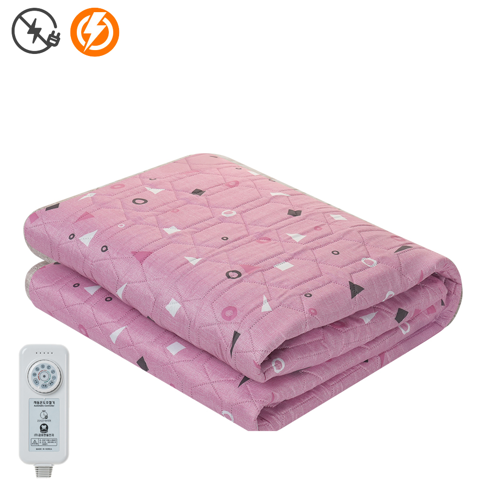 곰표 한일 전기요 탄소매트 워셔블 무자계 2인용 보니 핑크 더블