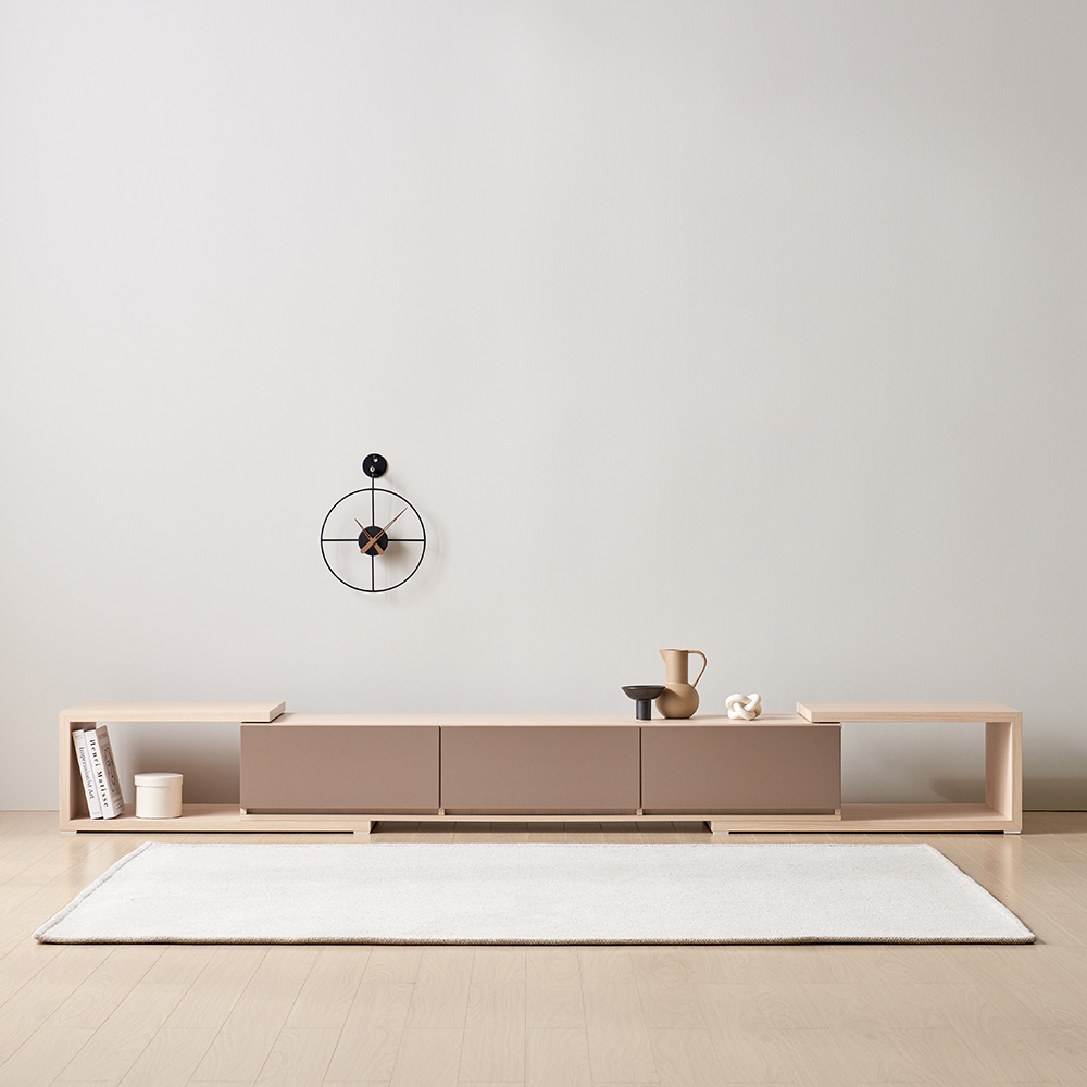 장인가구 피오레 TV다이 듀얼 양쪽 확장형 거실장