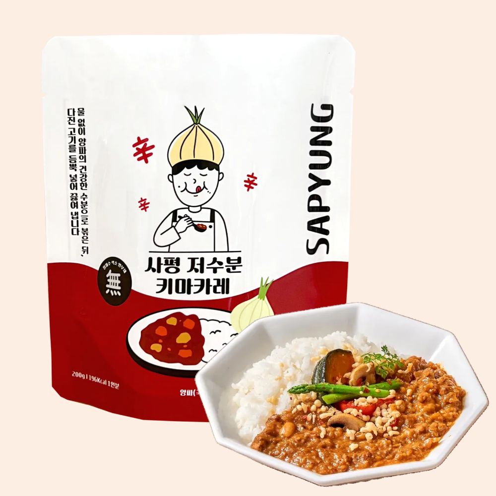 [단품] 키마카레 물없이 양파로 만든 사평 저수분 카레 매콤한맛 200g - 상품 이미지