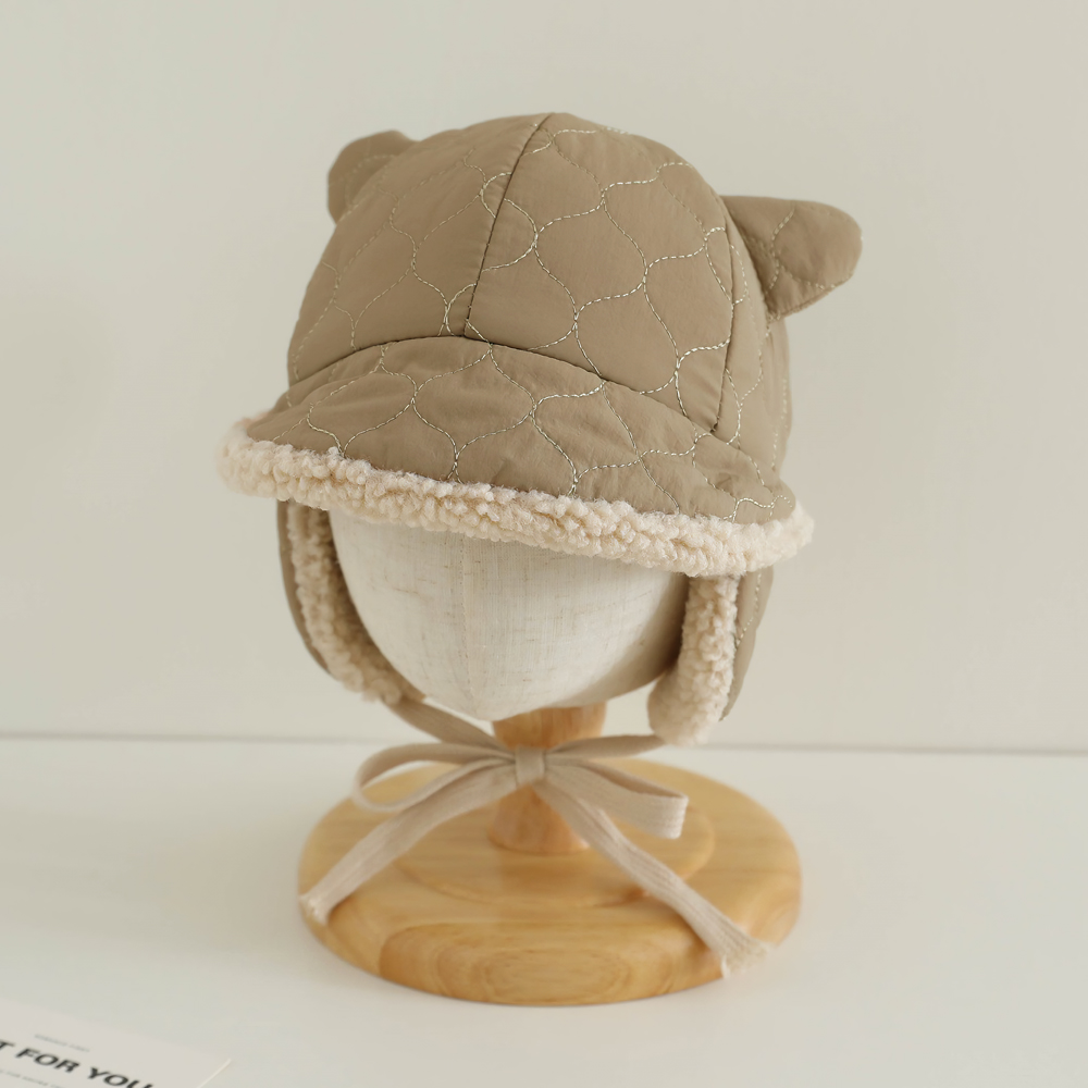 유아 아동 어린이 키즈 여아 토들러 남아 방한 패딩 뽀글이 군밤 겨울 털 귀달이 모자 - 상세 이미지 5