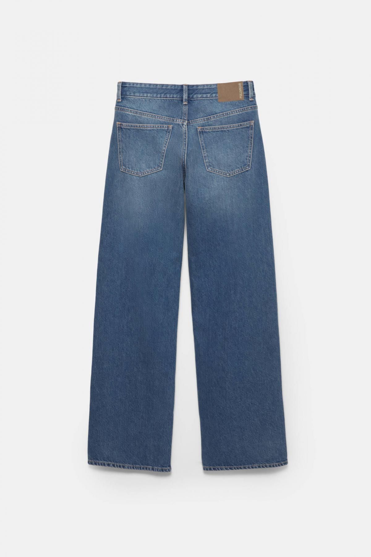 풀앤베어 스트레이트핏 데님 슬릿 청바지 7687/345 DARK BLUE 이미지 8
