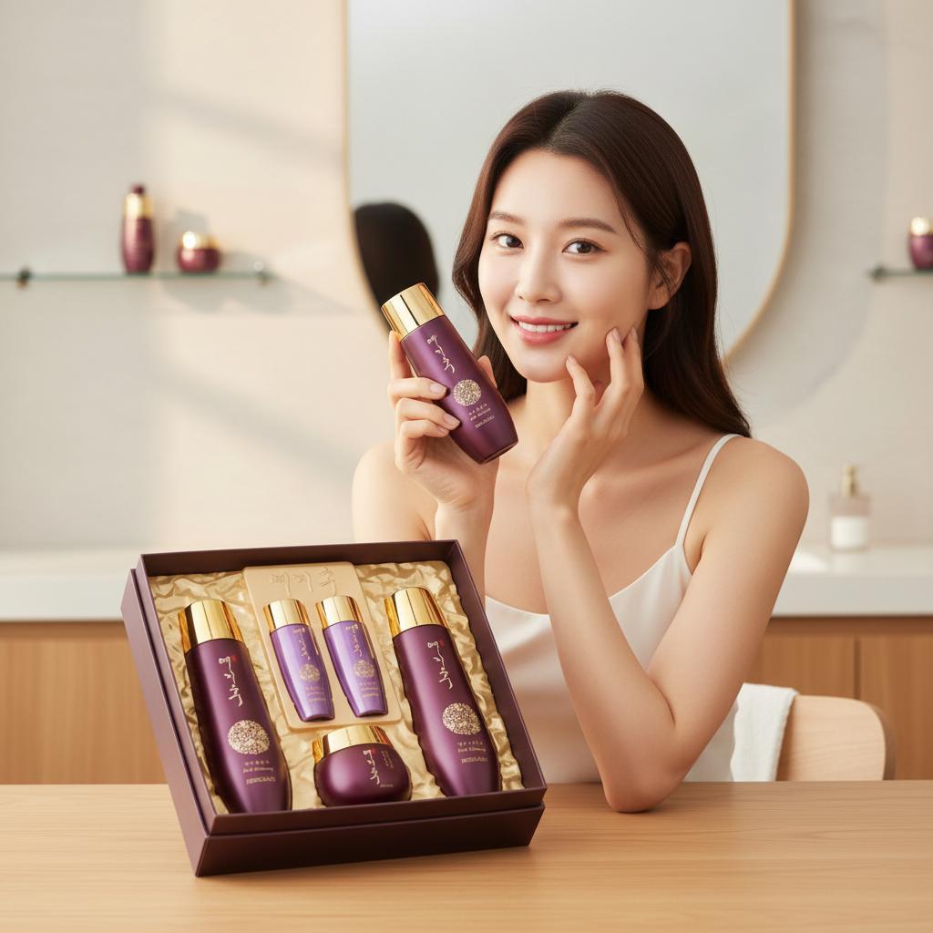 영빈 홍삼 화장품 3종세트 한방화장품 스킨케어 기초세트/명절선물세트/선물세트 - 메인 이미지